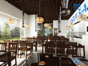 Thiết kế nội thất nhà hàng lẩu nướng