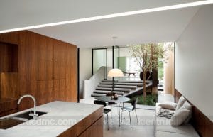 Bố trí giếng trời trong thiết kế nhà phố hiện đại