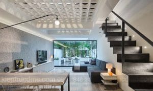Bố trí giếng trời trong thiết kế nhà phố hiện đại