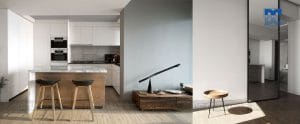 Thiết kế nội thất chung cư diện tích 75m2 phong cách mở