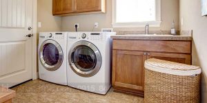 Trang trí và sắp đặt phòng giặt là trong thiết kế nhà phố