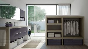 Trang trí và sắp đặt phòng giặt là trong thiết kế nhà phố