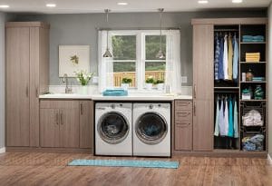 Trang trí và sắp đặt phòng giặt là trong thiết kế nhà phố