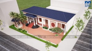 Thiết kế nhà vườn 1 tầng phong cách cổ điển gần gũi với thiên nhiên
