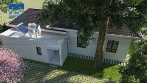 Thiết kế nhà vườn 1 tầng mái thái phong cách đồng quê