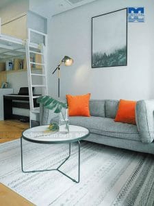 Thiết kế nội thất chung cư diện tích 48m2 với phong cách mở
