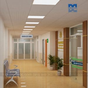 Thiết kế nội thất văn phòng Khoa sơ sinh Bệnh viện Phụ sản Hà Nội