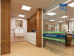 Thiết kế nội thất văn phòng Khoa sơ sinh Bệnh viện Phụ sản Hà Nội