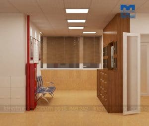Thiết kế nội thất văn phòng Khoa sơ sinh Bệnh viện Phụ sản Hà Nội
