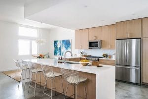 Tư vấn thiết kế nội thất cho phòng bếp nhỏ bằng chất liệu gỗ đẹp