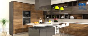 Tư vấn thiết kế nội thất cho phòng bếp nhỏ bằng chất liệu gỗ đẹp