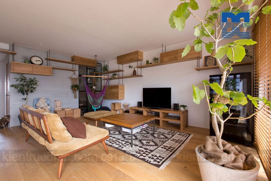 Thiết kế nội thất chung cư diện 85m2 sang trọng, ấm áp