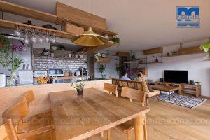 Thiết kế nội thất chung cư diện 85m2 sang trọng, ấm áp