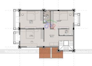 Thiết kế biệt thự 3 tầng phong cách tân cổ điển
