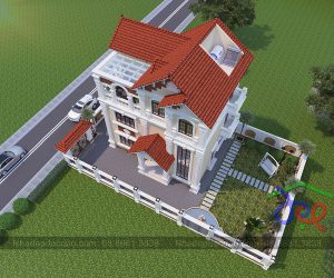 Thiết kế biệt thự 3 tầng phong cách tân cổ điển