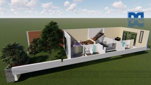 Thiết kế nhà phố 2,5 tầng phong cách hiện đại trên diện tích 60m2