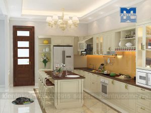 Thiết kế nội thất dinh thự 2 tầng phong cách tân cổ điển đẹp, sang trọng