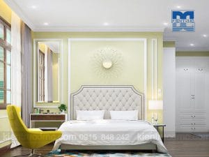 Thiết kế nội thất dinh thự 2 tầng phong cách tân cổ điển đẹp, sang trọng