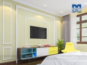 Thiết kế nội thất dinh thự 2 tầng phong cách tân cổ điển đẹp, sang trọng