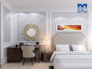 Thiết kế nội thất dinh thự 2 tầng phong cách tân cổ điển đẹp, sang trọng