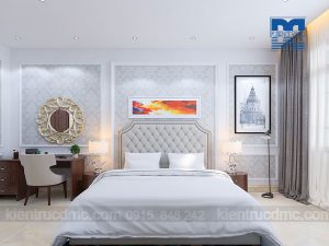 Thiết kế nội thất dinh thự 2 tầng phong cách tân cổ điển đẹp, sang trọng