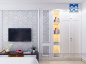 Thiết kế nội thất dinh thự 2 tầng phong cách tân cổ điển đẹp, sang trọng