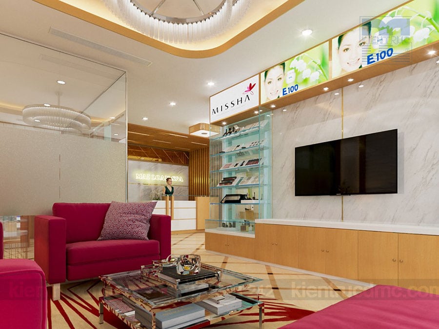 Thiết kế nội thất trung tâm chăm sóc sắc đẹp Mai Loan Spa