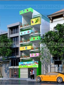 Thiết kế cải tạo Trường Mẫu giáo Sơn ca cơ sở 2 quận Ba Đình
