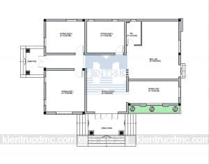 Thiết kế cải tạo biệt thự nhà vườn 1 tầng trên diện tích 150m2