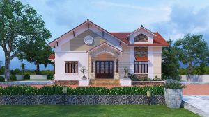 Thiết kế cải tạo biệt thự nhà vườn 1 tầng trên diện tích 150m2