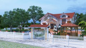 Thiết kế cải tạo biệt thự nhà vườn 1 tầng trên diện tích 150m2