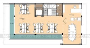 Thiết kế nhà lô phố 3 tầng căn góc hai mặt tiền phong cách hiện đại