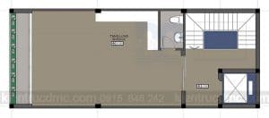 Thiết kế nhà phố 5,5 tầng 1 mặt tiền phong cách hiện đại