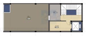 Thiết kế nhà phố 5,5 tầng 1 mặt tiền phong cách hiện đại