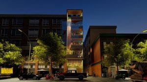 Thiết kế nhà phố 5,5 tầng 1 mặt tiền phong cách hiện đại