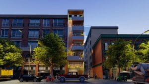 Thiết kế nhà phố 5,5 tầng 1 mặt tiền phong cách hiện đại