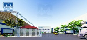 Thiết kế ngoại thất và tiểu cảnh sân vườn nhà máy sản xuất Tập đoàn Tonmat