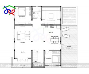 Thiết kế biệt thự 3 tầng phong cách hiện đại trên diện tích 1000m2