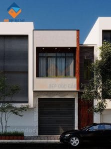 Thiết kế nhà phố 2 tầng phong cách hiện đại trên diện tích 90m2