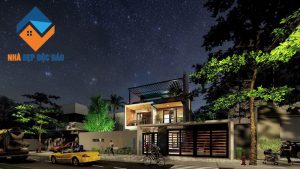 Thiết kế biệt thự 2 tầng phong cách hiện đại, sang trọng