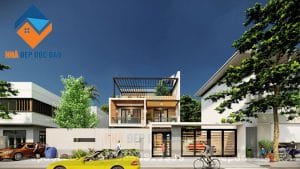 Thiết kế biệt thự 2 tầng phong cách hiện đại, sang trọngg