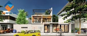 Thiết kế biệt thự 2 tầng phong cách hiện đại, sang trọngg