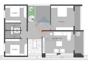 Thiết kế biệt thự 2 tầng phong cách hiện đại, sang trọngg