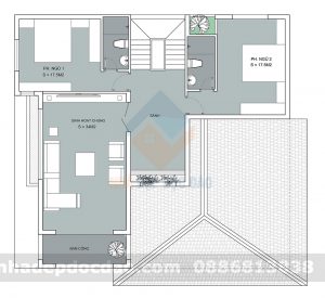 Thiết kế biệt thự 2 tầng phong cách hiện đại trên diện tích 172m2