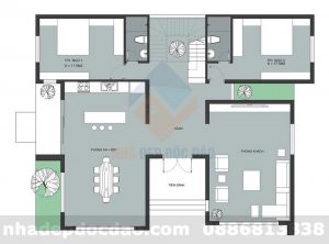 Thiết kế biệt thự phố 3 tầng phong cách hiện đại