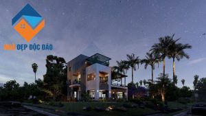 Thiết kế biệt thự phố 3 tầng phong cách hiện đại