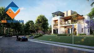 Thiết kế biệt thự phố 3 tầng phong cách hiện đại