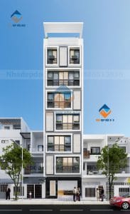 Thiết kế nhà ở kết hợp kinh doanh 7 tầng trên diện tích 85m2