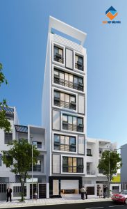 Thiết kế nhà ở kết hợp kinh doanh 7 tầng trên diện tích 85m2