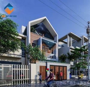 Thiết kế nhà phố 2,5 tầng 2 mặt tiền trên diện tích 180m2